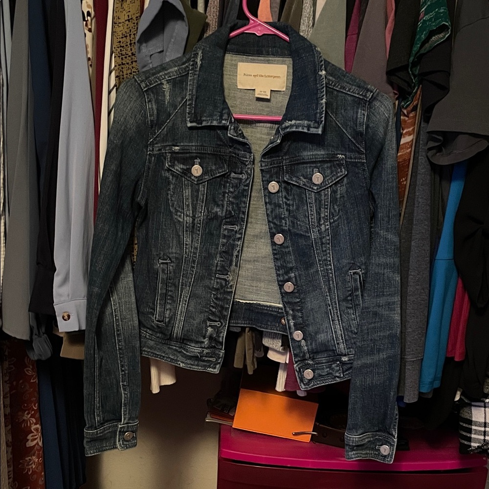 Pilcro and the Letterpress Dark Blue Jean Jacket